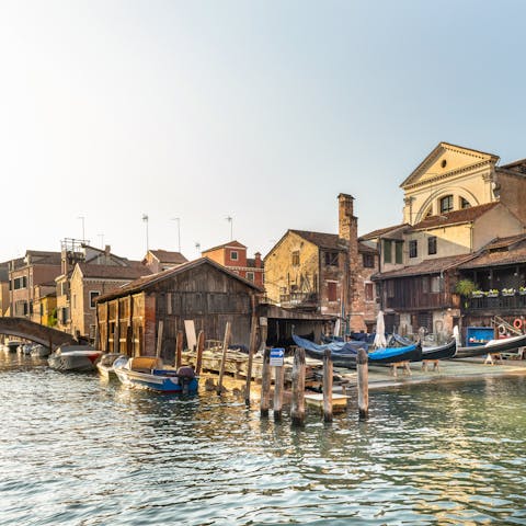 Discover the historic gondola boatyards of Venice