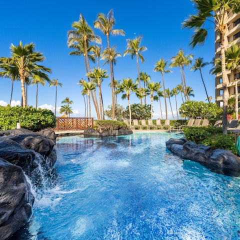 Savour a relaxing afternoon swim in the shared pool