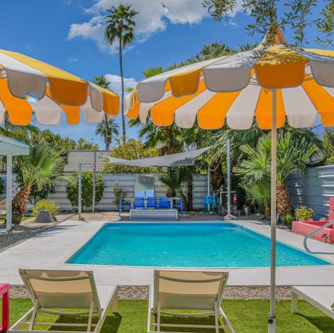 Work on your tan as you lounge by the sparkling swimming pool