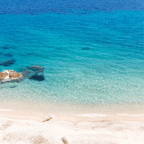 Step out of the front gate and straight on to the beautiful white, sandy beach