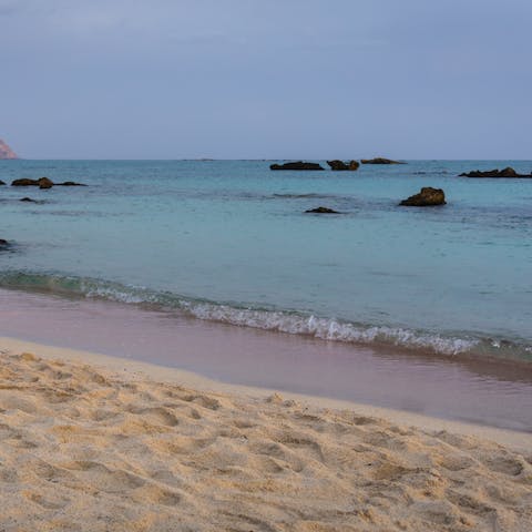 Go snorkelling at Almyrida beach – it's ten minutes away by car
