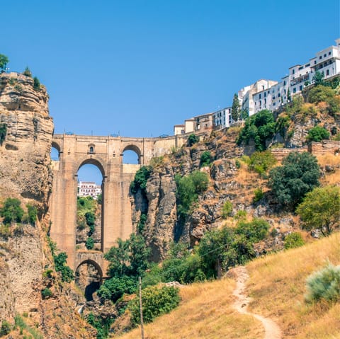 Take a day trip to Ronda,  34 kilometres away