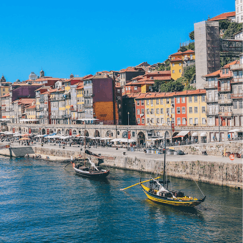 Visit the colourful charm of Ribeira, just three kilometres away from the home