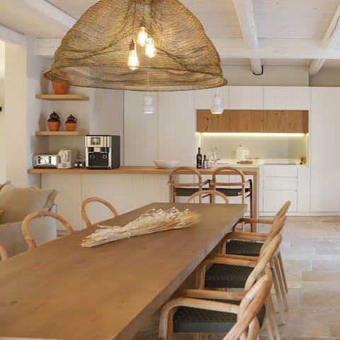 Serve delicious homemade meals at the formal dining area