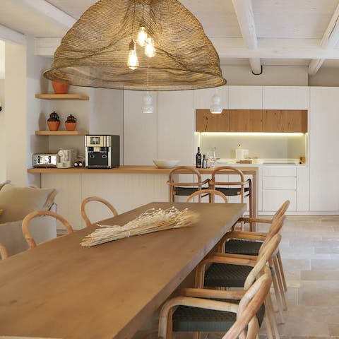 Serve delicious homemade meals at the formal dining area
