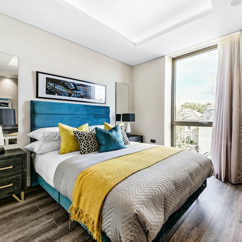 Snooze your alarm and sink deeper into your sumptuous bed