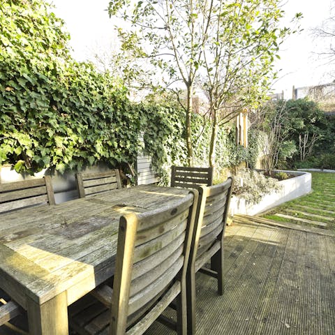 Spend summer afternoons unwinding in the garden