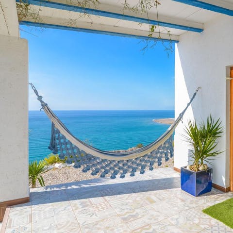 Get comfortable in the hammock for an afternoon nap