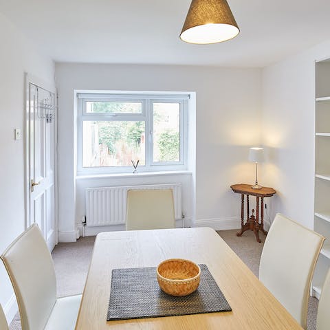 Tuck into a full English breakfast at the dining area