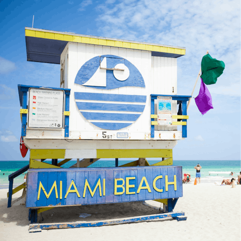 Catch a wave or soak up the sun at Miami Beach