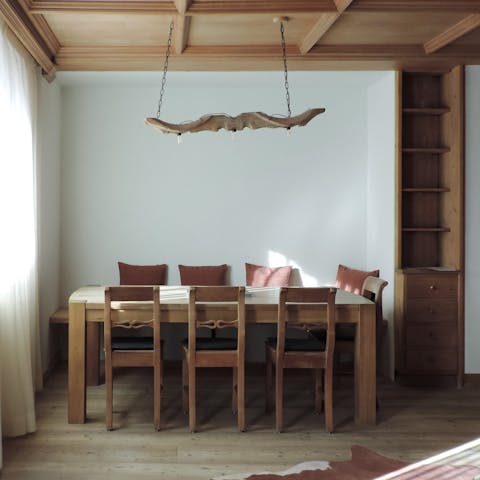 Make dining at home a stylish affair in the open-plan living space