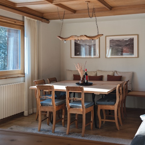 Make dining at home a stylish affair in the open-plan living space
