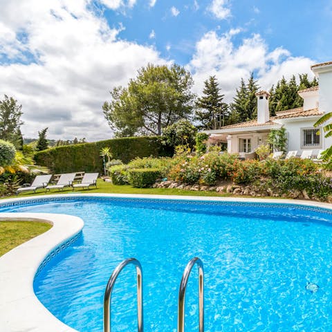 Cool off with a dip in the pool