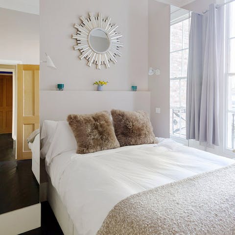 Enjoy the sumptuous bedding