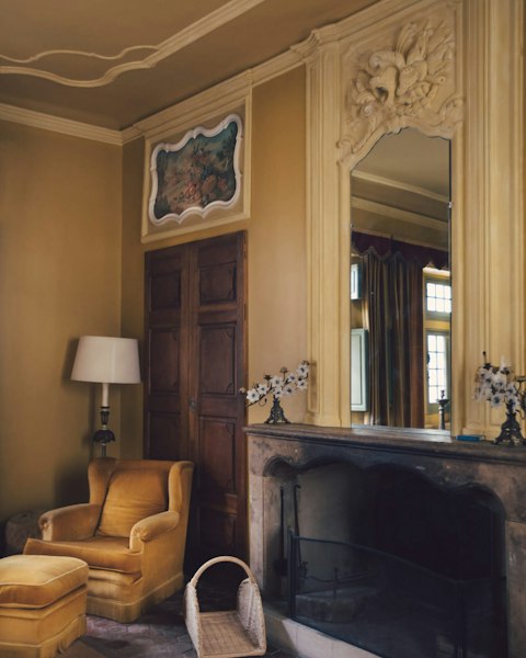 Warm up by the fire in a room steeped in history