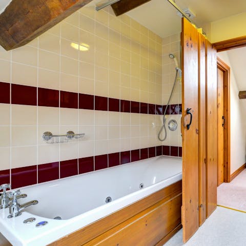 Relax and unwind with a luxurious bubble bath