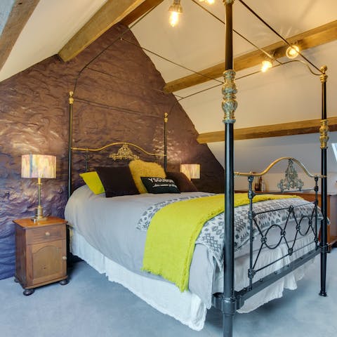 Get a good night's rest in the comfy and characterful bedrooms