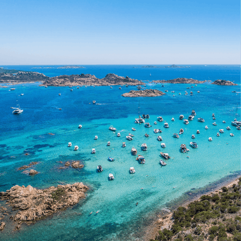 Take a boat excursion across to Sardinia for the day