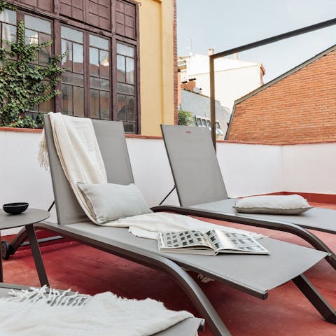Find the perfect spot to switch off and unwind on the terrace