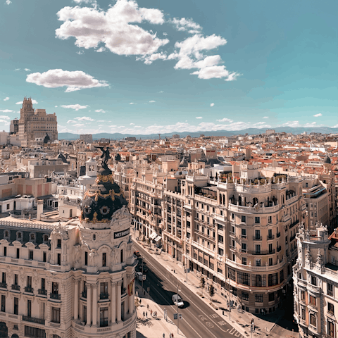 Hop on the metro and visit the bustling Gran Vía