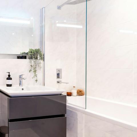 Take the weight off your feet with a long session in the bathtub