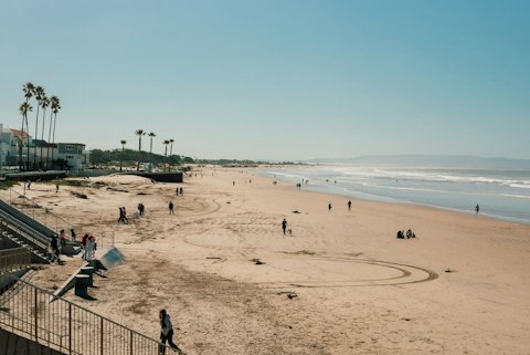 Take the short drive to Mission Beach and relax on the sand