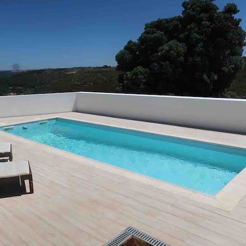 Plunge into the private pool when the temperature rises