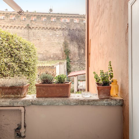 Treasure your home's unique position overlooking a secret papal passageway behind the marvellous Saint Peter's Basilica