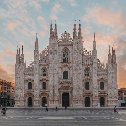 Visit the iconic Duomo using the excellent public transport links a short walk away