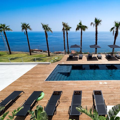 Chill on the sun beds to catch that sun-kissed glow