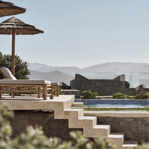 Cool off with a dip in the private pool