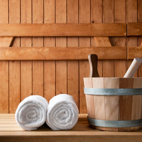 Sweat out your stresses with a session in the sauna
