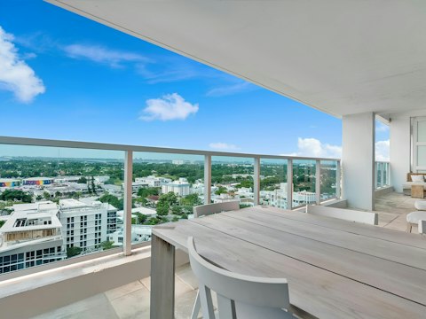 Take in sweeping city skyline views from high above