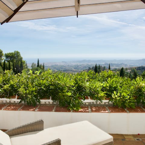 Sit back and admire the stunning views