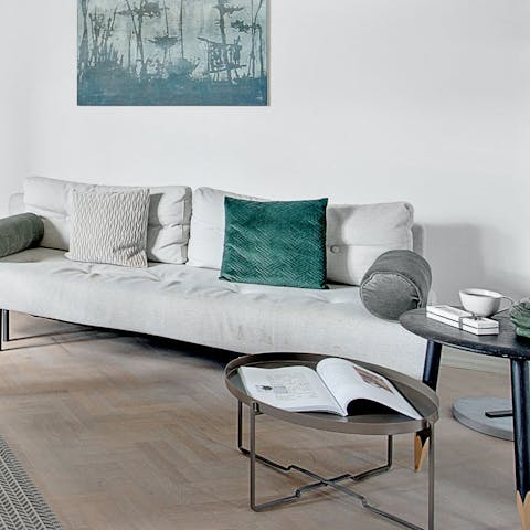 Pour yourself a glass of something chilled and relax after a busy day