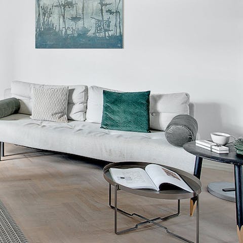 Pour yourself a glass of something chilled and relax after a busy day