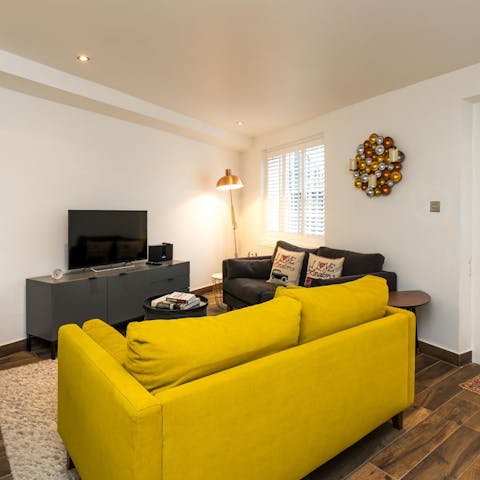 Enjoy a cosy night in after a day exploring the city