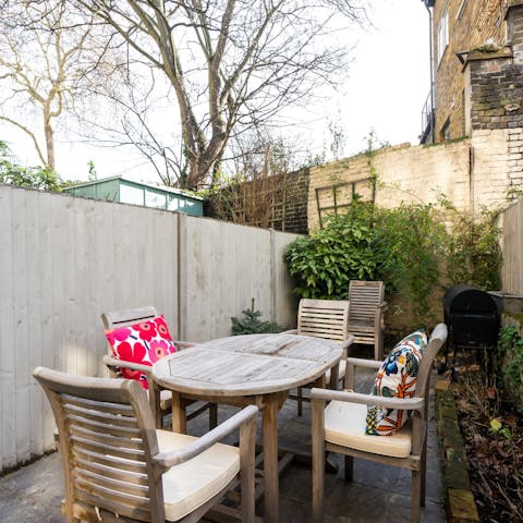 Enjoy your morning coffee on the patio