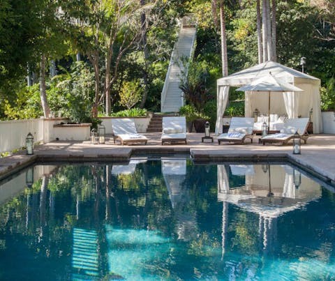 Take a dip in the super chic pool