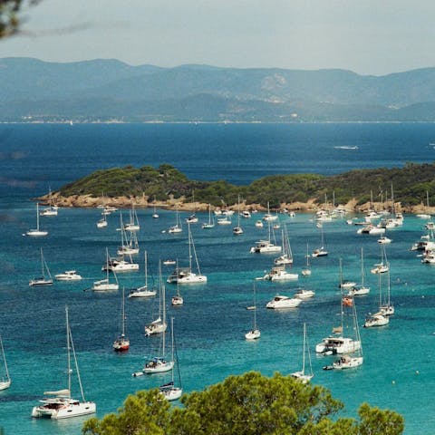 Charter a boat and enjoy life on the nearby coastline