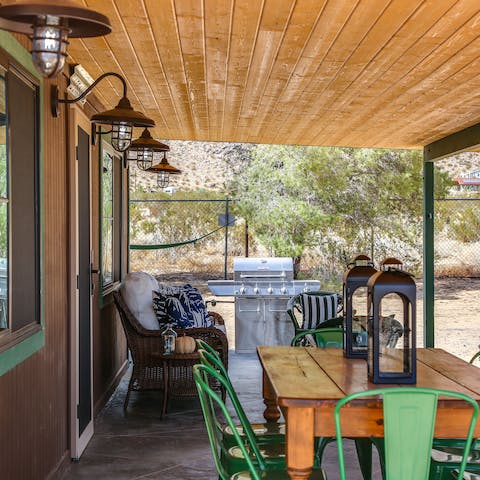 Fire up a grill and prepare a feast in the open air