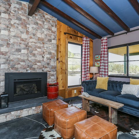 Spend winter evenings in front of the fire