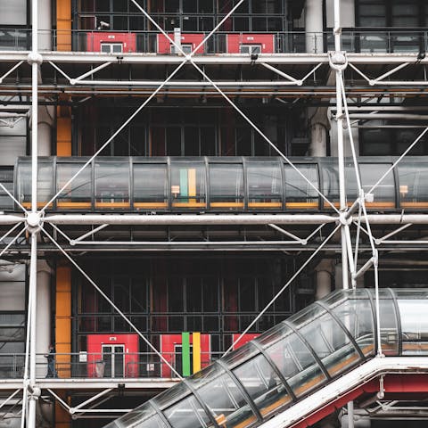 Browse the contemporary art at the nearby Pompidou Centre