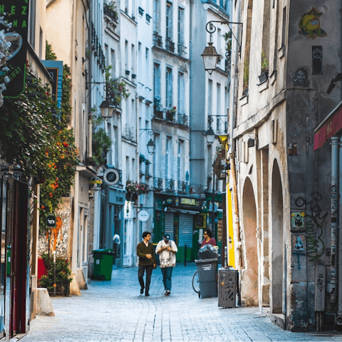 Stay in vibrant Le Marais with its chic boutiques