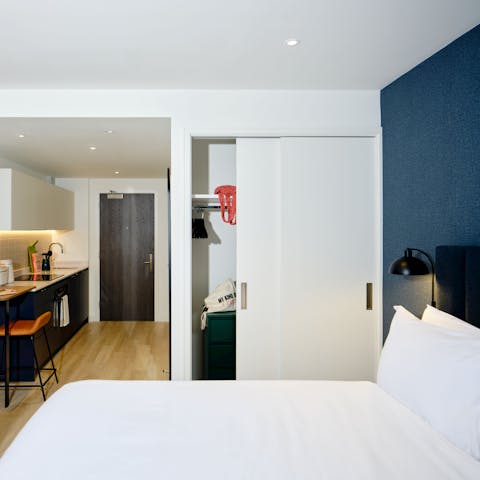 Make yourself at home in this cosy studio