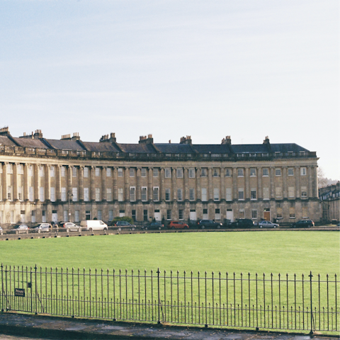 Discover the iconic Royal Crescent, just a short stroll away