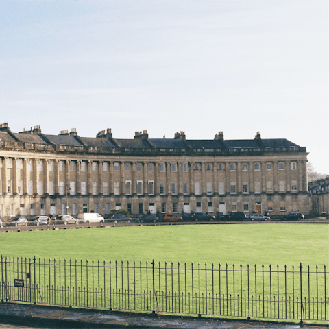 Discover the iconic Royal Crescent, just a short stroll away