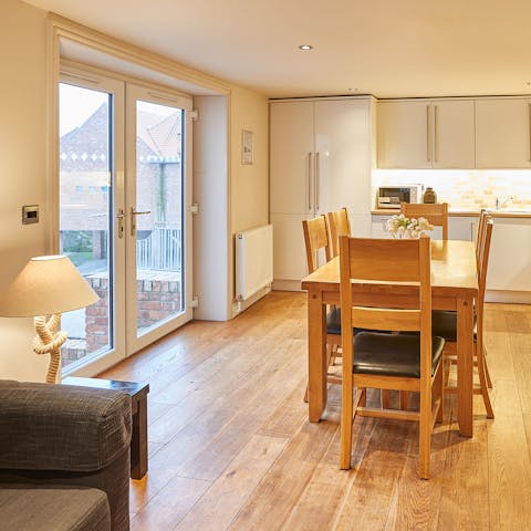 Lay the table for atmospheric evening meals