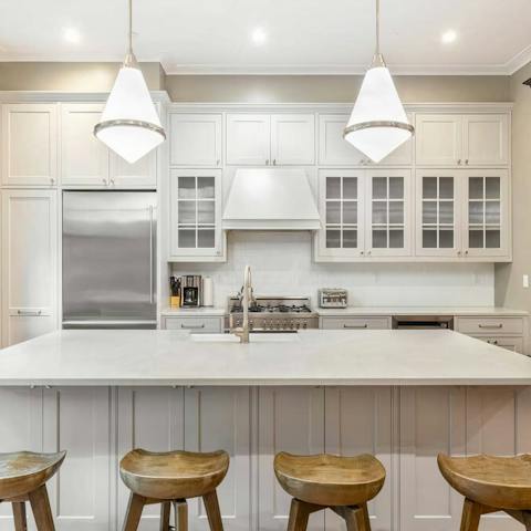 Rustle up breakfast in the made-for-action kitchen