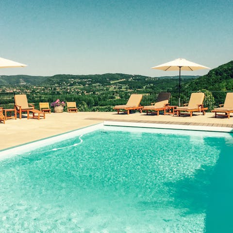 Swim and play all day in your two private saltwater pools
